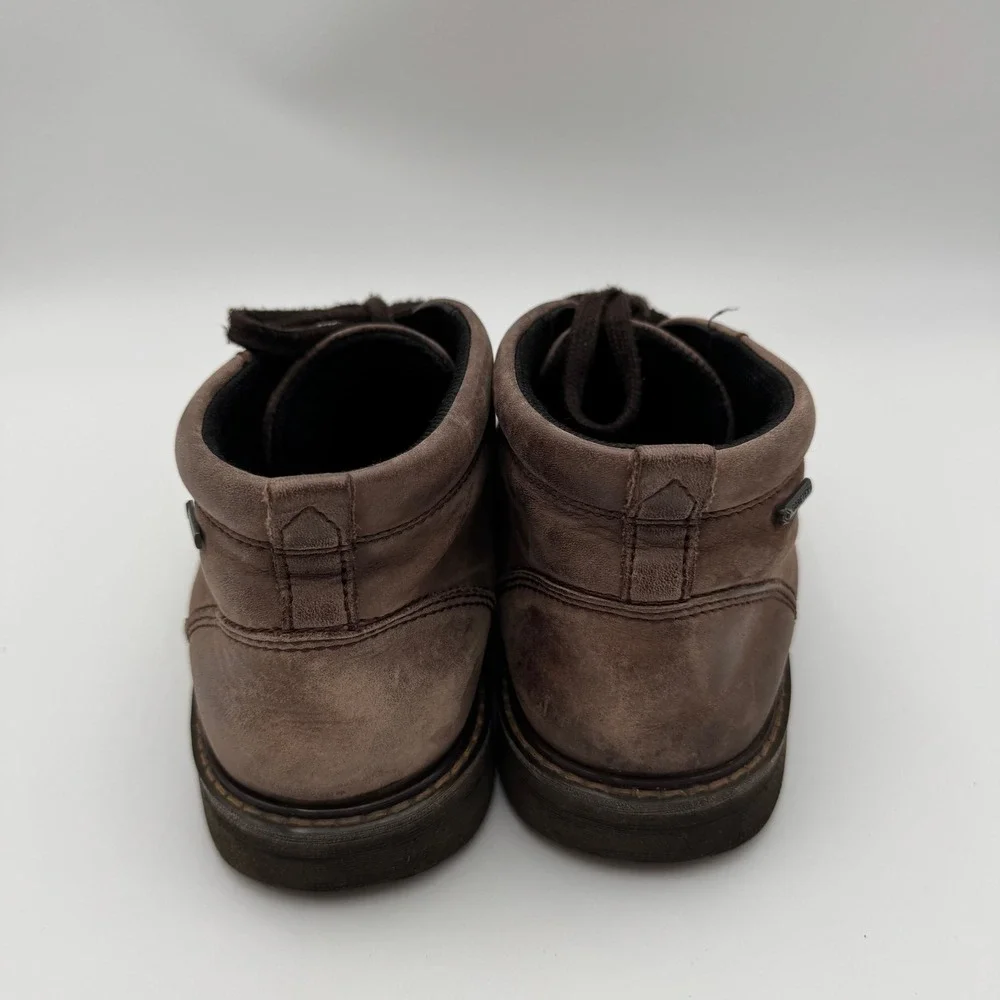 Ecco Turn GTX Brown Leather Gore-Tex Chukka Boots Mens EU 42 US 8-8.5 Waterproof